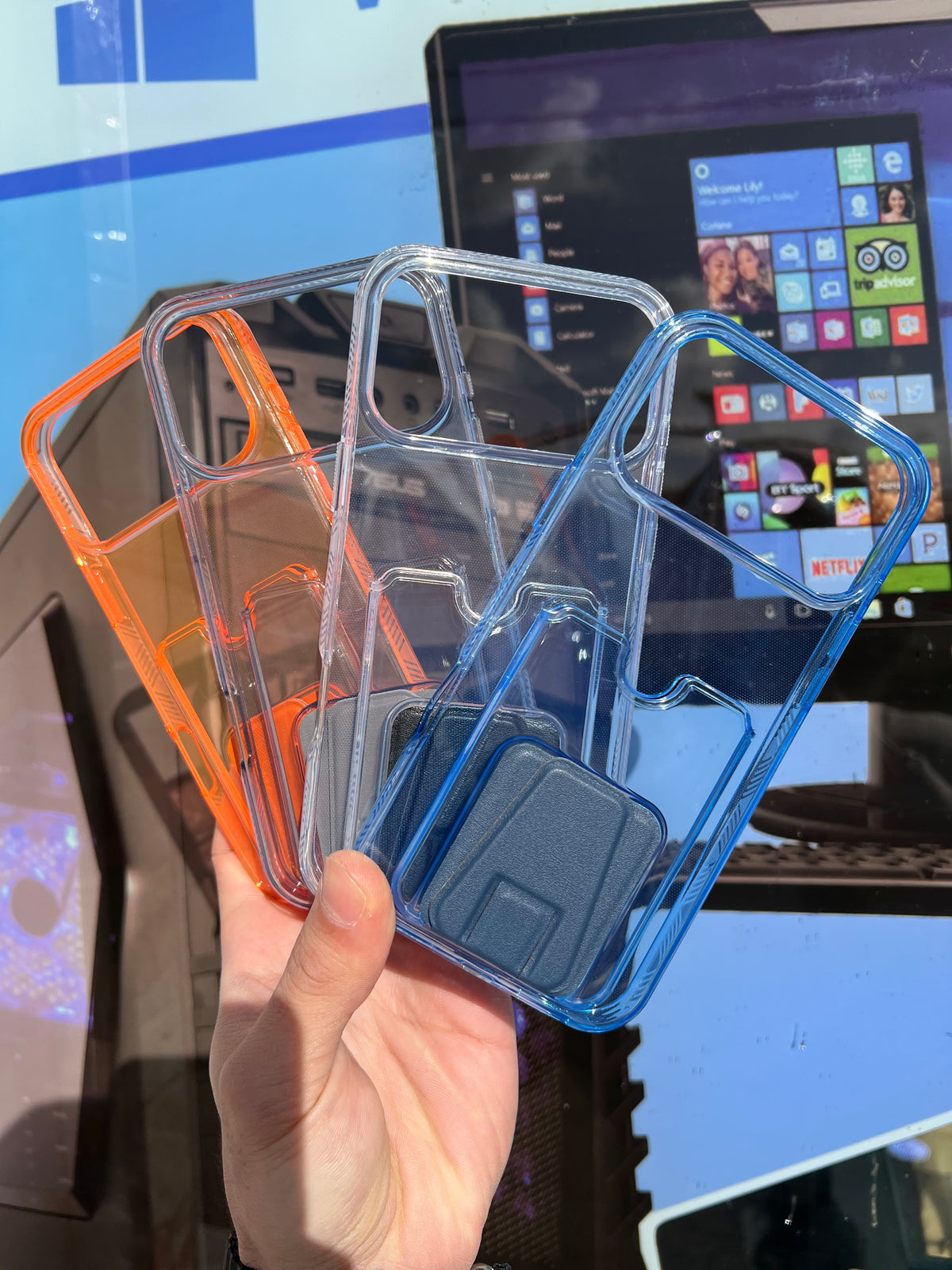 3 in 1 support/cardholder/case