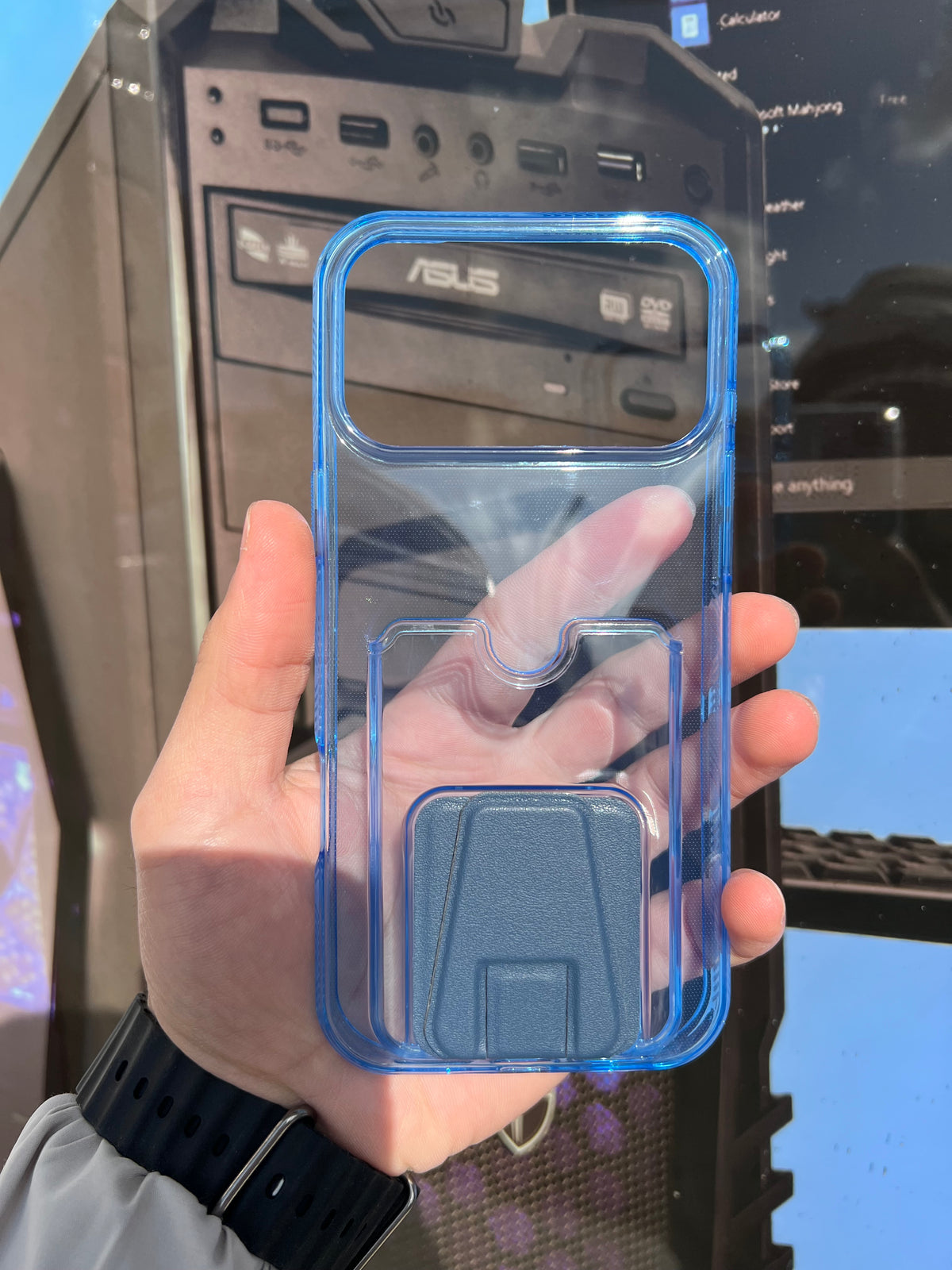 3 in 1 support/cardholder/case