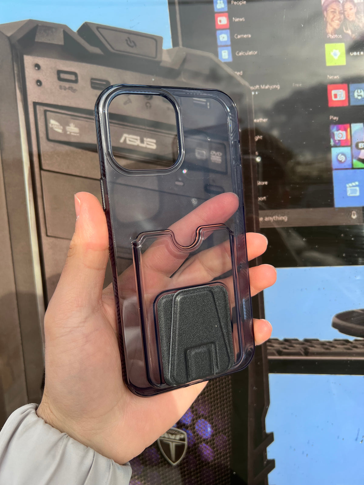 3 in 1 support/cardholder/case